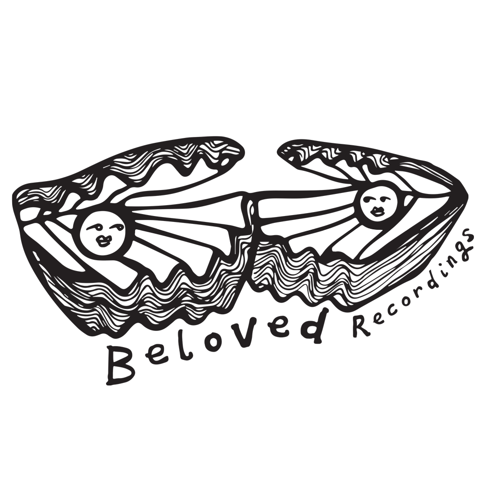 Beloved Recordings logo of two clams with pearls